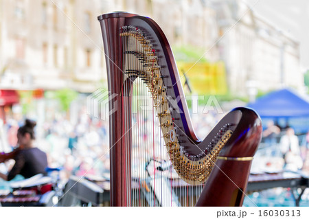 Symphony musical instrument called harp details Symphony musical instrument called harp details 16030313