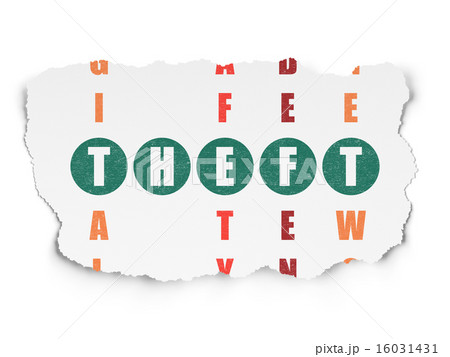 Security concept: word Theft in solving Crossword Puzzle 16031431