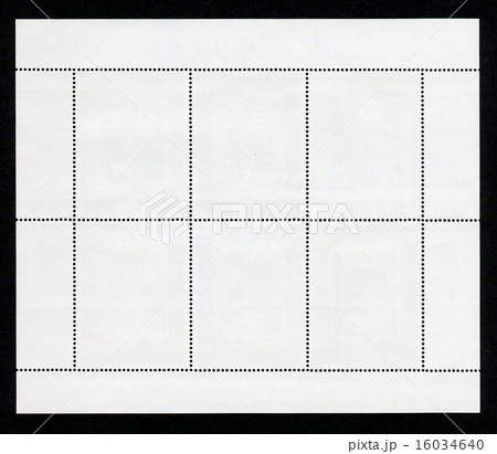 Reverse side of a postage stamp. Reverse side of a postage stamp. 16034640