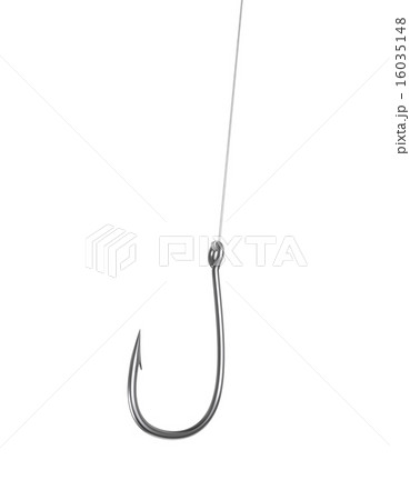 Steel fishhook, with clipping path 16035148