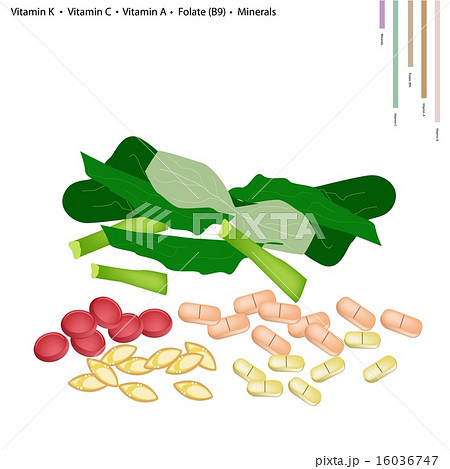 Chinese Broccoli with Vitamin K, C, A and B9 16036747