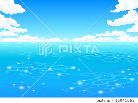 海と空のイラスト素材
