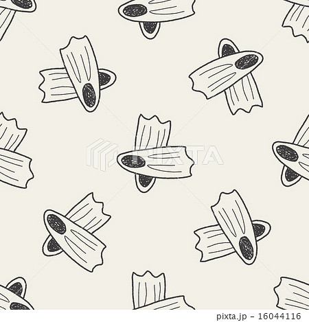 flippers doodle seamless pattern background 16044116