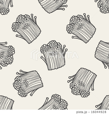Mushroom doodle seamless pattern background Mushroom doodle seamless pattern background 16044928