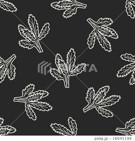 Parsley doodle seamless pattern background Parsley doodle seamless pattern background 16045199