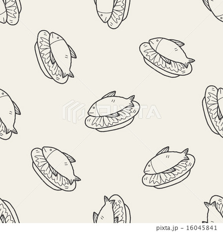 fish food doodle seamless pattern background fish food doodle seamless pattern background 16045841