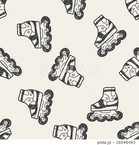 Roller skate doodle Roller skate doodle 16046465