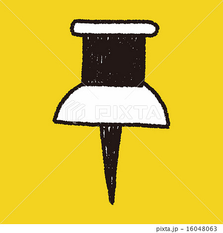 push pin doodle drawing 16048063