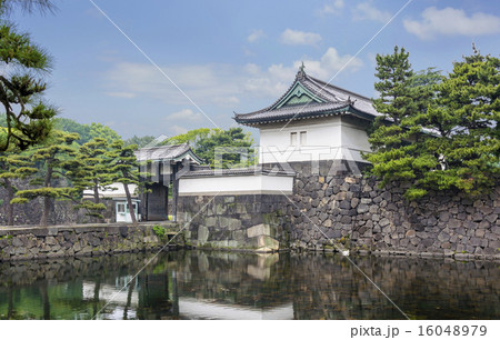 皇居桔梗門の写真素材