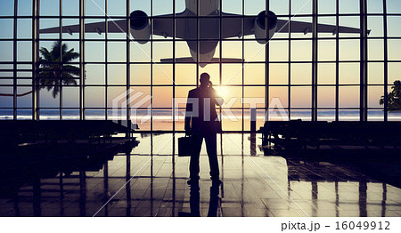 Businessman Airport Travel Waiting Trip Terminal Concept Businessman Airport Travel Waiting Trip Terminal Concept 16049912