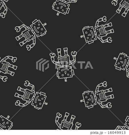 robot doodle seamless pattern background robot doodle seamless pattern background 16049913