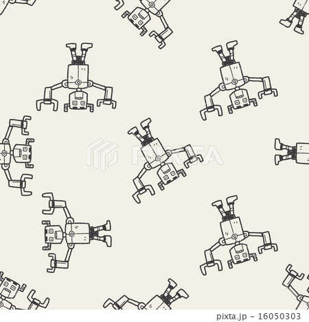 robot doodle seamless pattern background robot doodle seamless pattern background 16050303