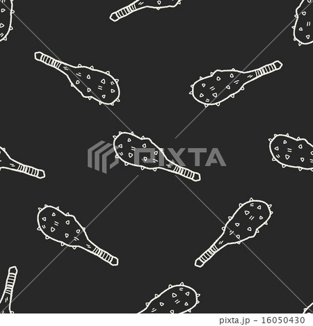 iron mace doodle seamless pattern background 16050430
