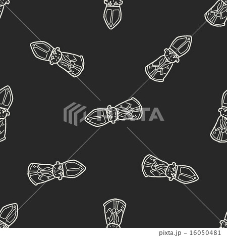 bishop doodle seamless pattern background 16050481