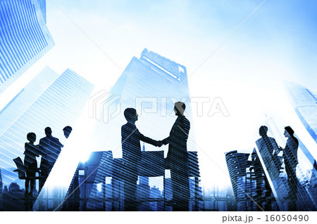Business Handshake Corporate Meeting City Concept 16050490