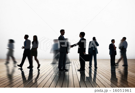 Silhouettes of Diverse Corporate Business People Silhouettes of Diverse Corporate Business People 16051961