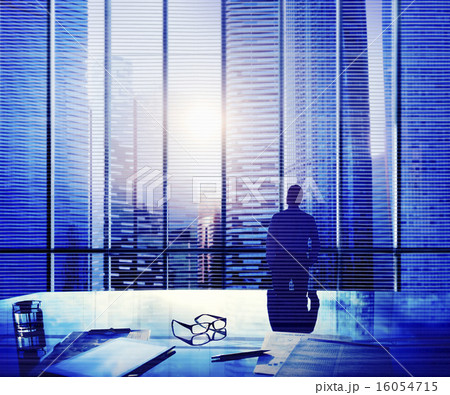 Businessman Thinking Aspirations Goals Contemplating Concept 16054715