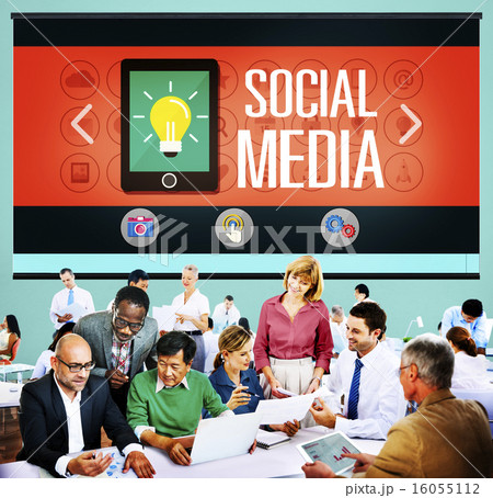 Social Media Social Networking Technology Connection Concept Social Media Social Networking Technology Connection Concept 16055112