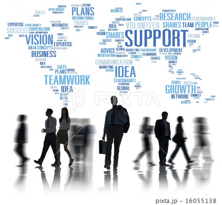 Global Business People Commuter Walking Support Concept Global Business People Commuter Walking Support Concept 16055138