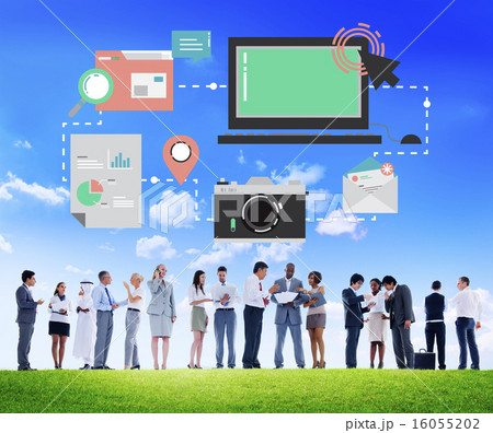 Technology Media Social Network Connection Concept 16055202