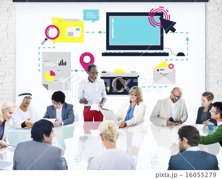 Technology Media Social Network Connection Concept Technology Media Social Network Connection Concept 16055279