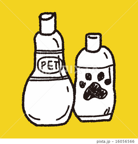 Pet shampoo doodle 16056566