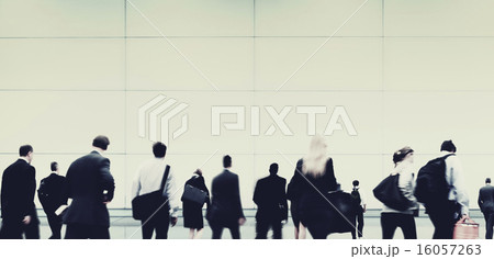 Business People Rush Hour Walking Commuting City Concept Business People Rush Hour Walking Commuting City Concept 16057263