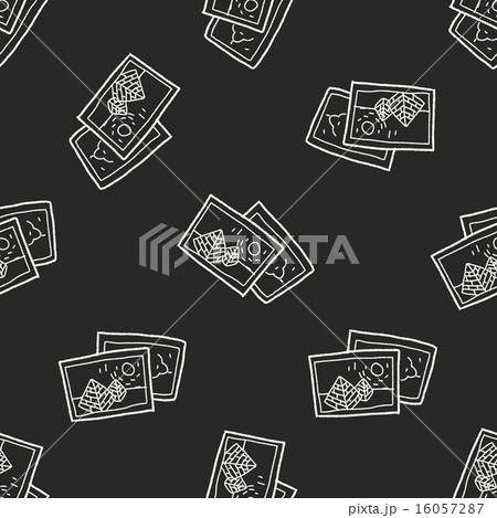 travel pictrue doodle seamless pattern background 16057287
