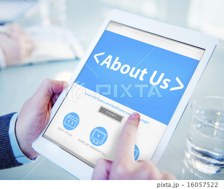 Digital Online Information About us Business Concept 16057522