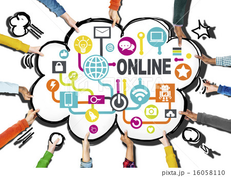 Global Online Communication Social Networking Technology Concept 16058110