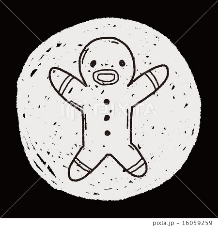 gingerbread man doodle gingerbread man doodle 16059259