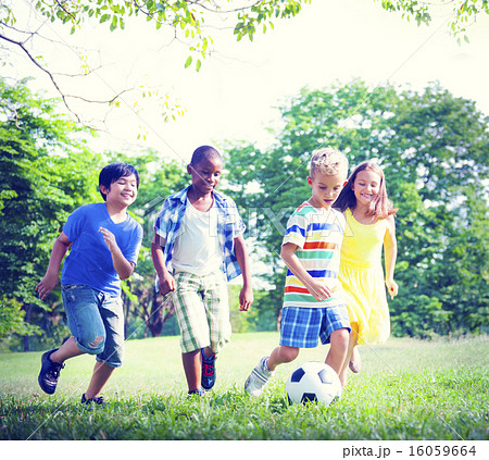 Children playing Football 16059664