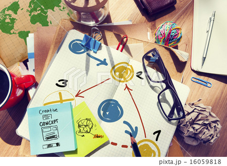 Planning Strategy Thinking Tactic Step Shortcut Concept 16059818