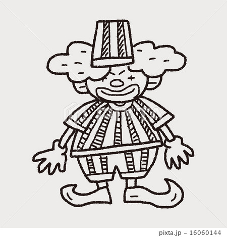 clown doodle drawing 16060144