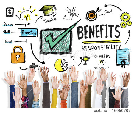 Benefits Gain Profit Earning Income Hands Volunteer Concept 16060707