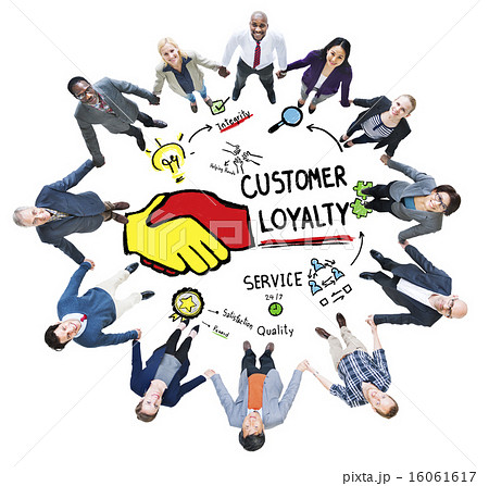 Customer Loyalty Service Support Care Trust Casual Concept Customer Loyalty Service Support Care Trust Casual Concept 16061617