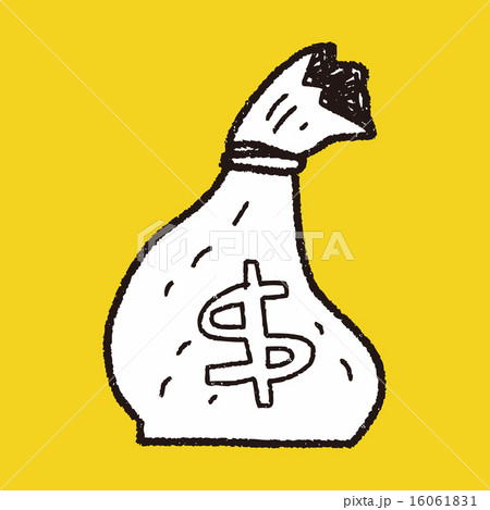 money bag doodle drawing 16061831