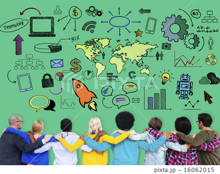 Global Community Start Up Launch Teamwork Online Concept Global Community Start Up Launch Teamwork Online Concept 16062015