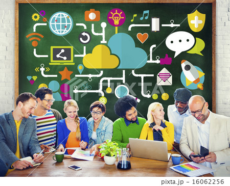 Social Media Social Networking Connection Data Storage Concept 16062256