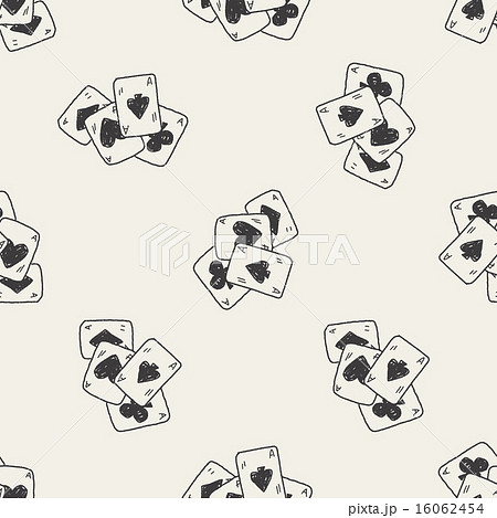 Doodle Poker seamless pattern background Doodle Poker seamless pattern background 16062454