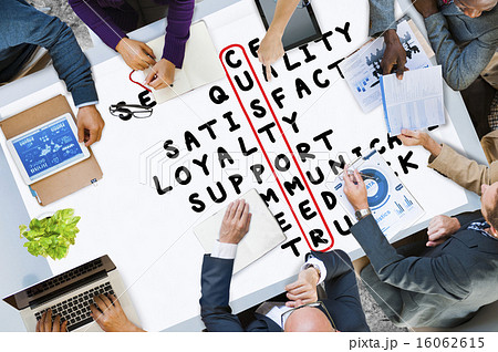 Customer Target Market Puzzle Crossword Concept Customer Target Market Puzzle Crossword Concept 16062615