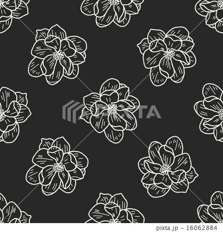flower doodle seamless pattern background 16062884