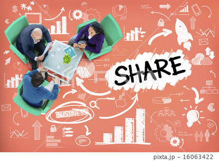 Share Sharing Connection Online Communication Networking Concept Share Sharing Connection Online Communication Networking Concept 16063422