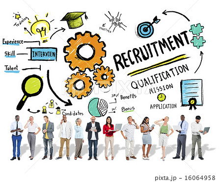 Ethnicity People Recruitment Digital Divices Searching Concept 16064958