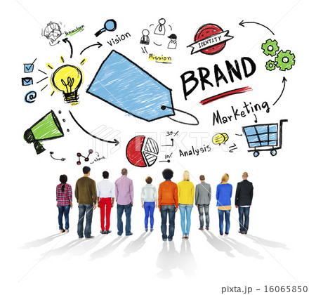Diverse People Togetherness Rear View Brand Concept 16065850