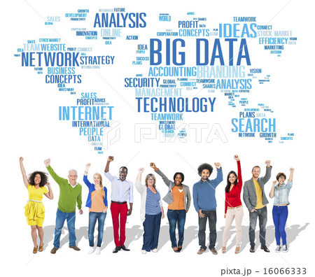 Big Data Storage Information World Map Concept Big Data Storage Information World Map Concept 16066333
