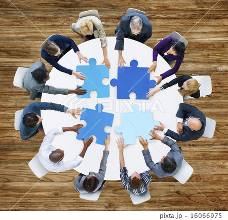 Business People Support Teamwork Meeting Organizing Concept Business People Support Teamwork Meeting Organizing Concept 16066975