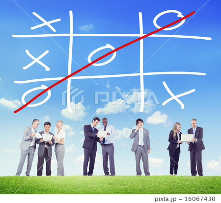 Tic Tac Toe Game Competition XO Win Challecge Concept 16067430