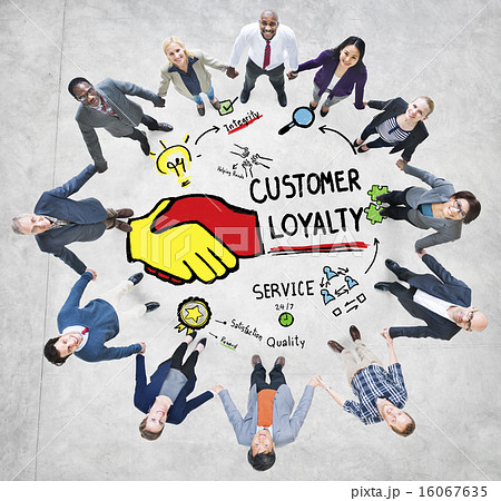 Customer Loyalty Service Support Care Trust Casual Concept 16067635