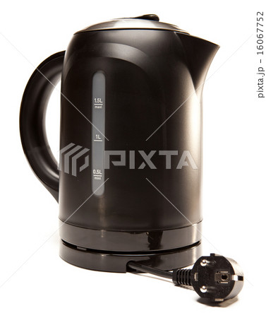 electric tea kettle on a white background .. electric tea kettle on a white background .. 16067752
